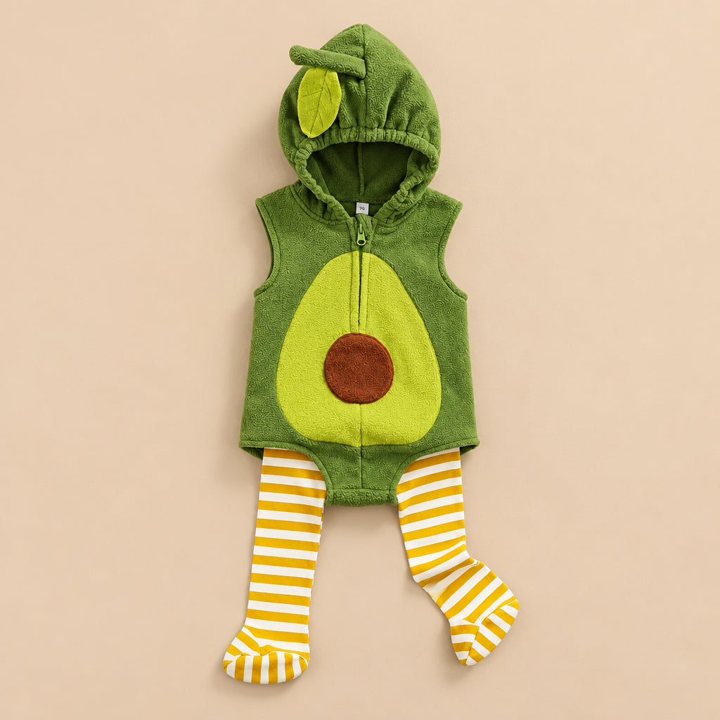 CHASON Avocado Halloween Costume Romper (0–24M)