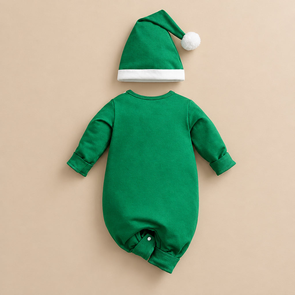 CHASON Gingerbread Man Christmas Romper (0–18M)