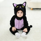 CHASON (0–3Y) Cartoon Cat Halloween Romper