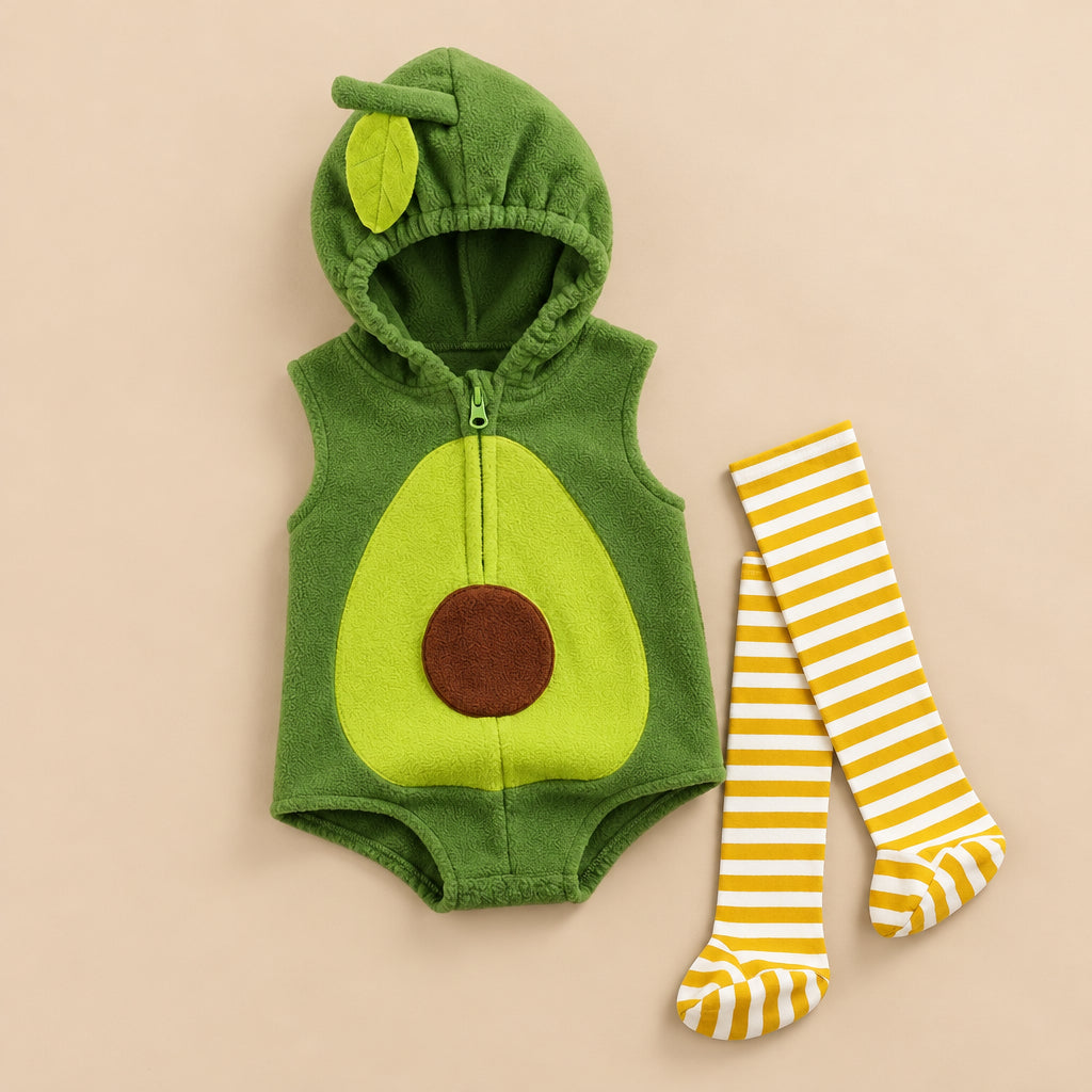 CHASON Avocado Halloween Costume Romper (0–24M)