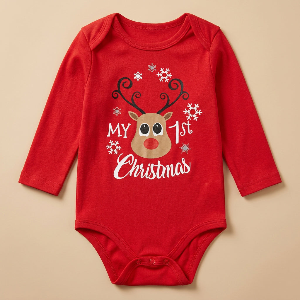 CHASON Baby Red Bodysuit (0-12M)