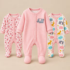 CHASON Long Sleeve Footed Jumpsuit (0–6M)