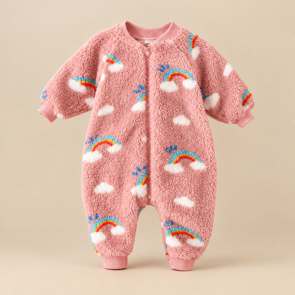 CHASON Cozy Warm Long-Sleeve Jumpsuit (3–24M)