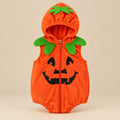 CHASON Pumpkin Print Sweatshirt Romper (0–24M)