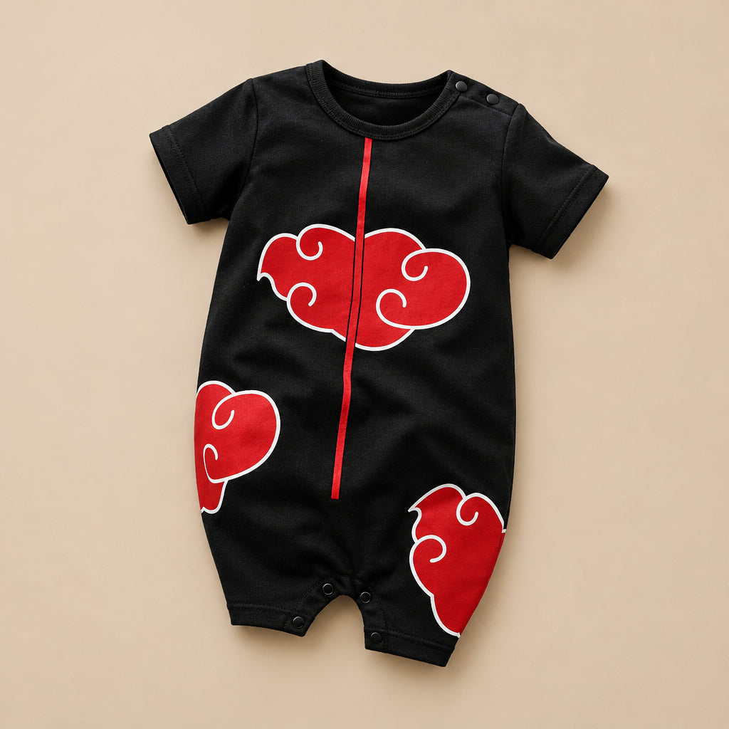 CHASON Short-Sleeve Anime Cosplay Romper (0–12M)