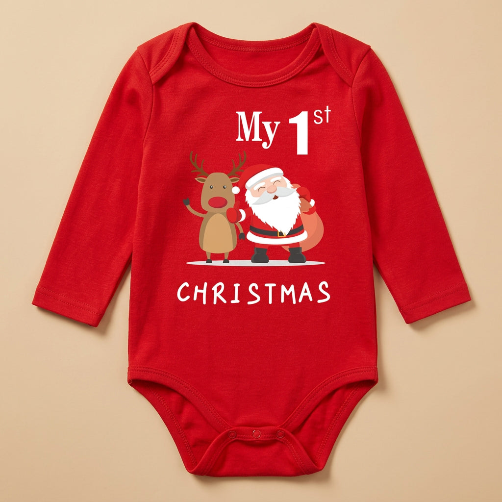 CHASON Baby Red Bodysuit (0-12M)