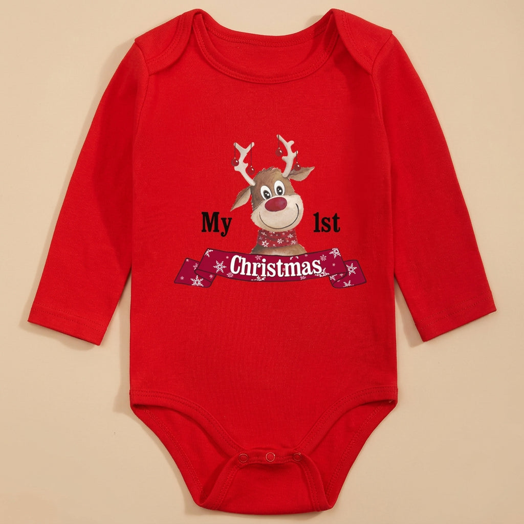 CHASON Baby Red Bodysuit (0-12M)
