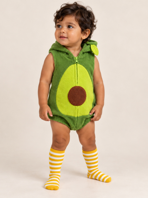 CHASON Avocado Halloween Costume Romper (0–24M)