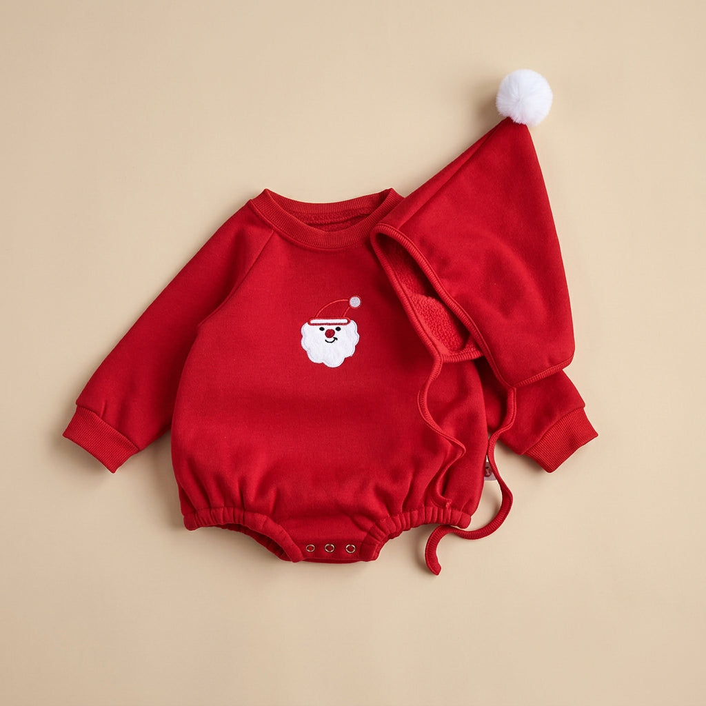 CHASON Baby Sweatshirt With Hat Xmas (0-24M)