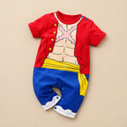 CHASON Short-Sleeve Anime Cosplay Romper (0–12M)